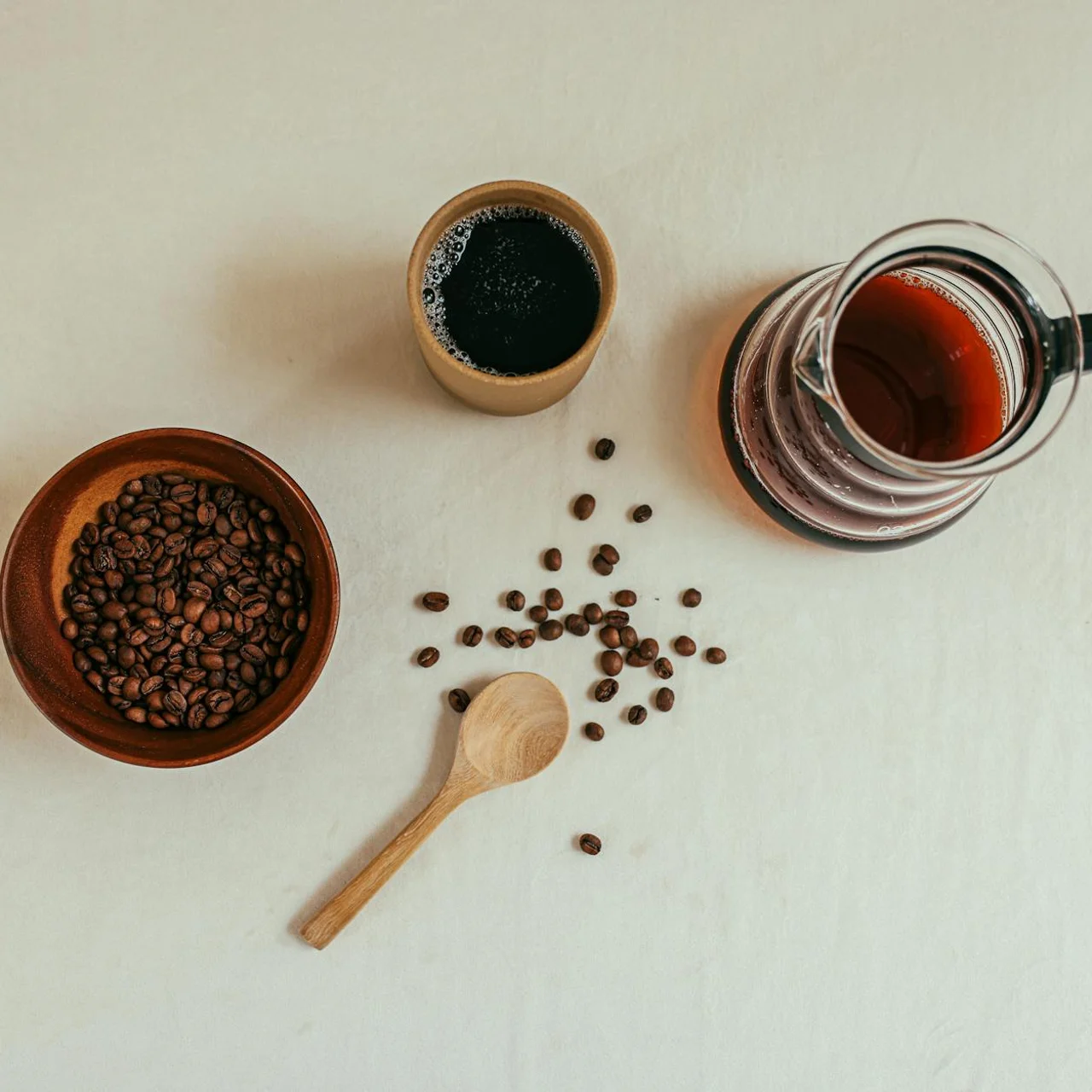 Granos de café de especialidad peruano
